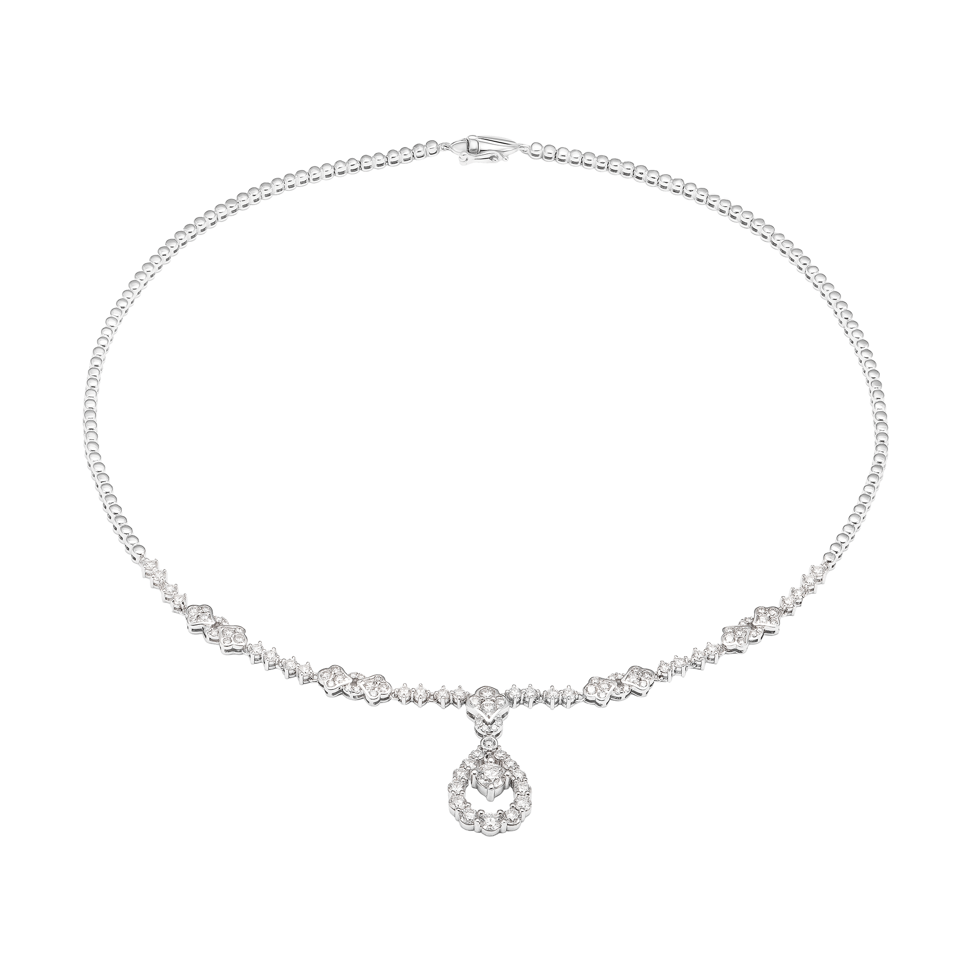 Bộ trang sức Kim cương Vàng trắng